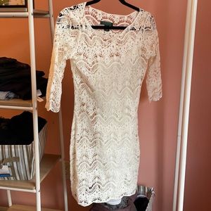 White lace dress